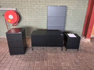 4x Combinatie kasten en tv meubel, Woood En Byfonq, Zwart